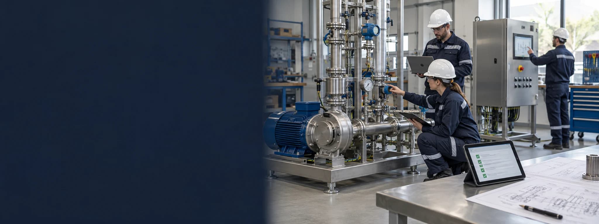 Illustration: Engineering und Prüfung eines instrumentierten industriellen Prozessmoduls