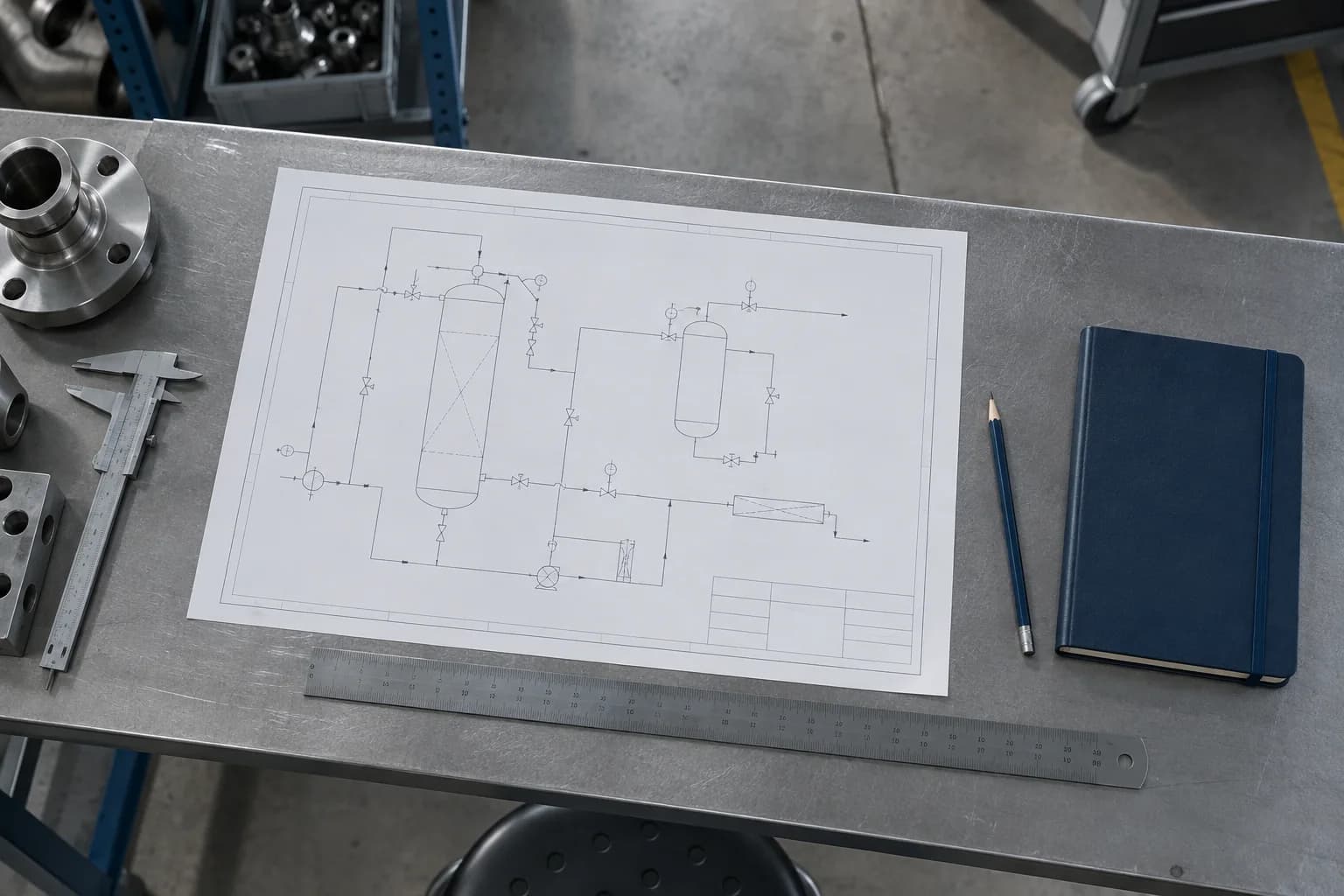 Illustrative engineering drawings and planning tools